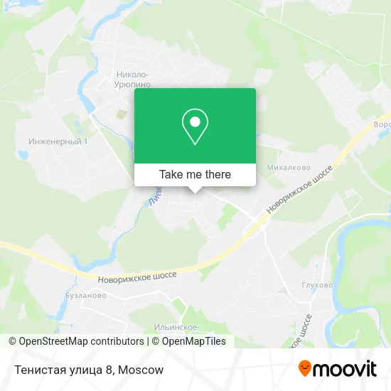 Тенистая улица 8 map
