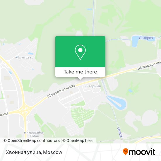 Хвойная улица map