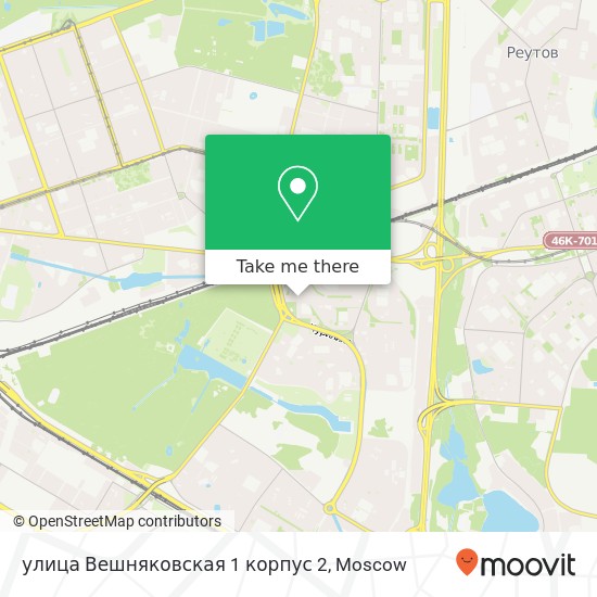 улица Вешняковская 1 корпус 2 map