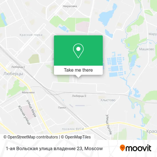 1-aя Вольская улица владение 23 map