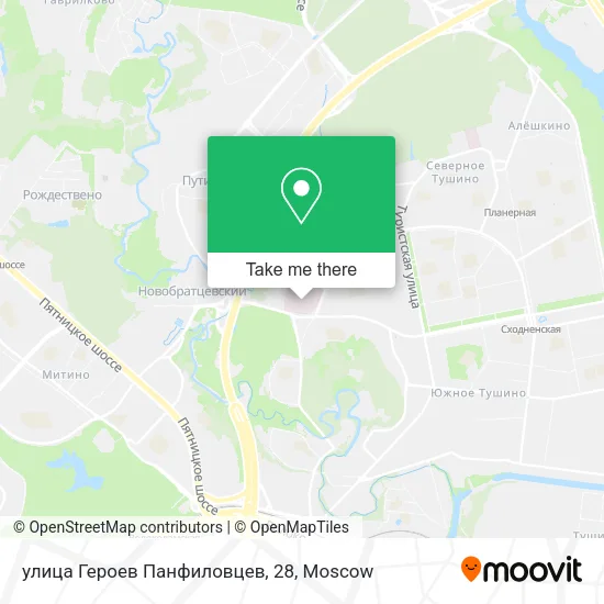 улица Героев Панфиловцев, 28 map