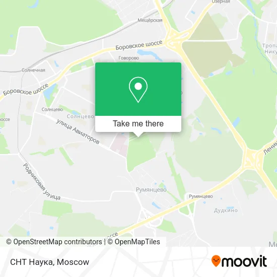 СНТ Наука map