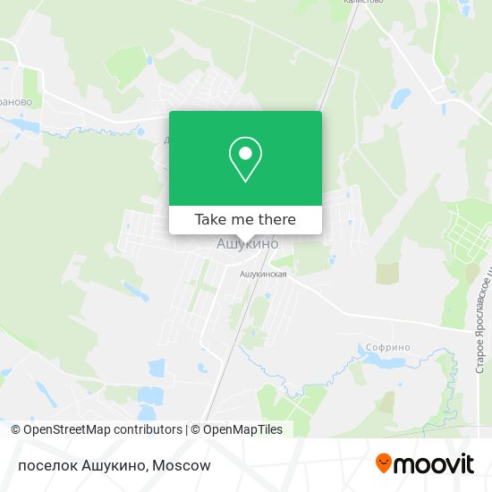 поселок Ашукино map