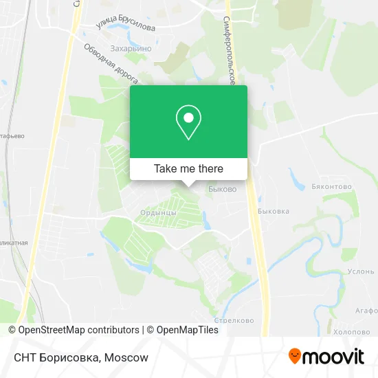 СНТ Борисовка map