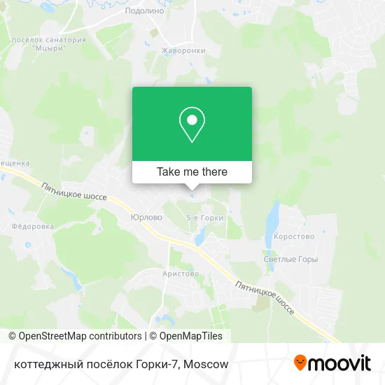 коттеджный посёлок Горки-7 map
