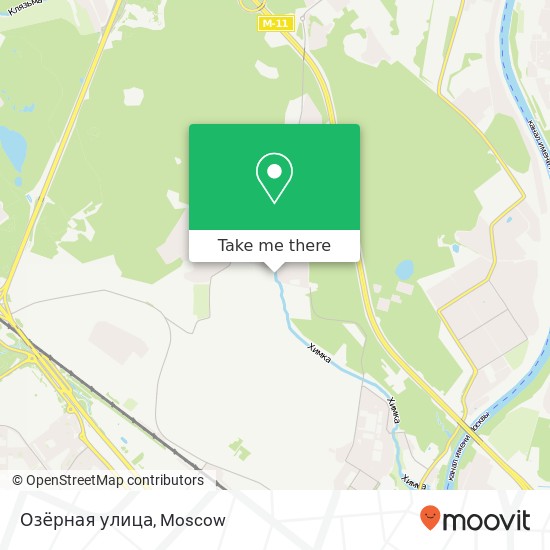 Озёрная улица map