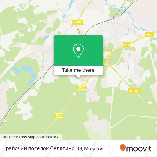 рабочий посёлок Селятино, 39 map