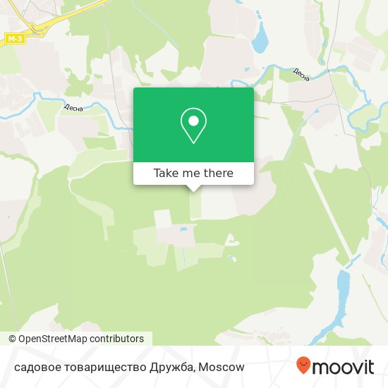 садовое товарищество Дружба map