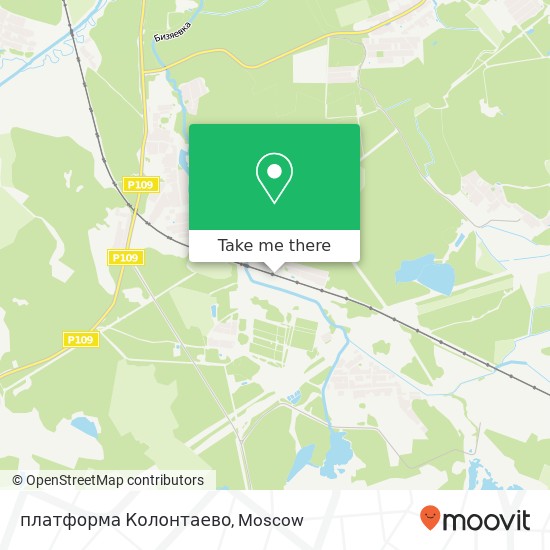 платформа Колонтаево map
