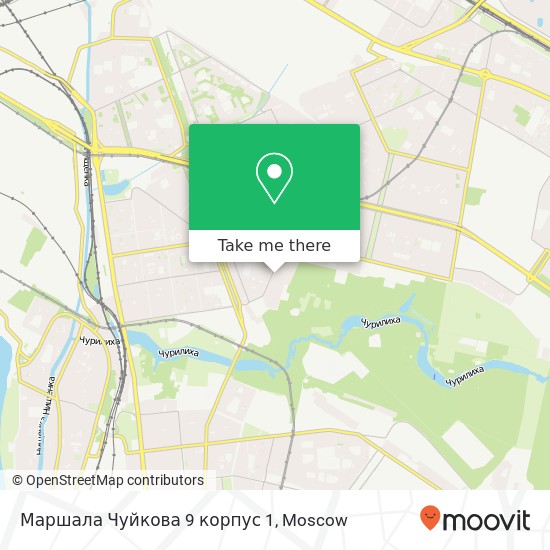 Маршала Чуйкова 9 корпус 1 map