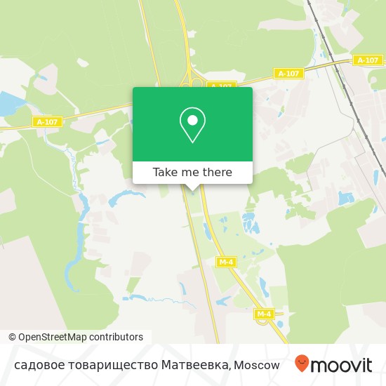 садовое товарищество Матвеевка map