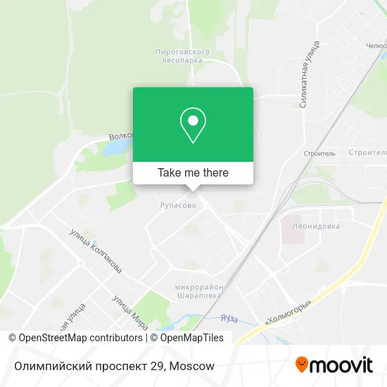 Олимпийский проспект 29 map