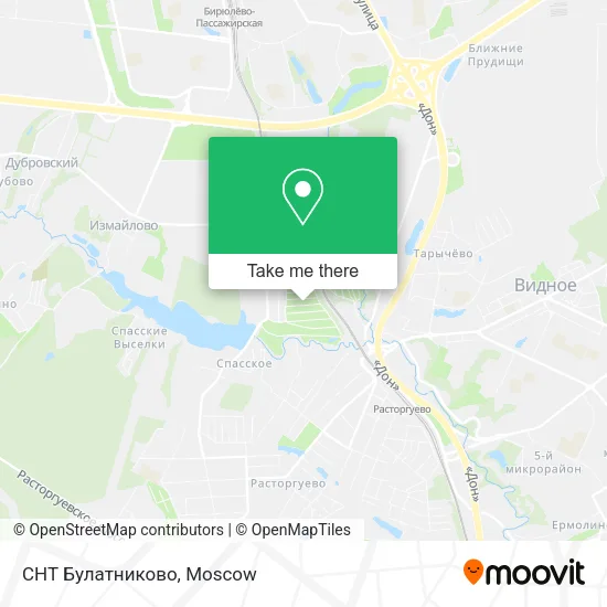 СНТ Булатниково map