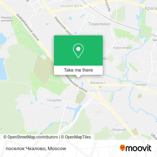 поселок Чкалово map