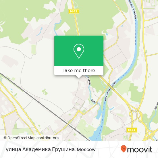 улица Академика Грушина map