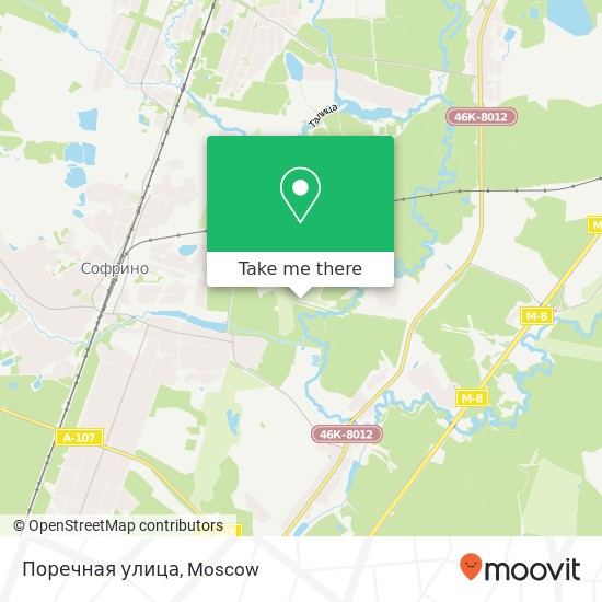 Поречная улица map