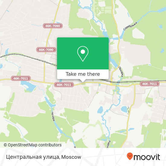 Центральная улица map