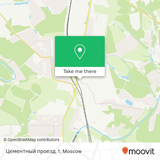 Цементный проезд, 1 map