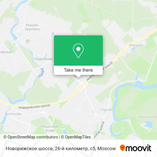 Новорижское шоссе, 26-й километр, с5 map