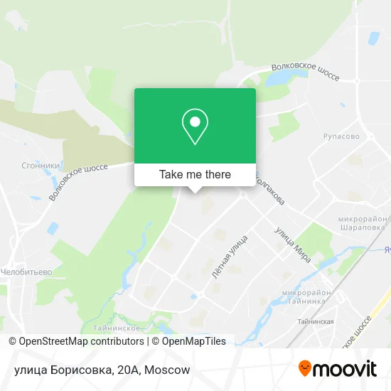 улица Борисовка, 20А map