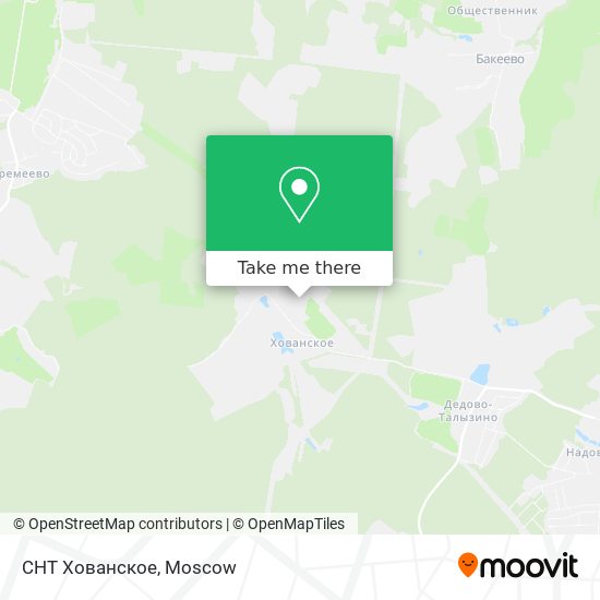 СНТ Хованское map