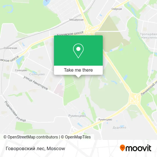 Говоровский лес map