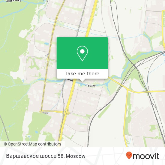 Варшавское шоссе 58 map