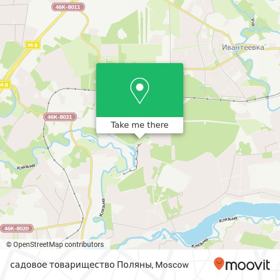 садовое товарищество Поляны map