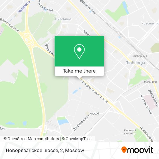 Новорязанское шоссе, 2 map