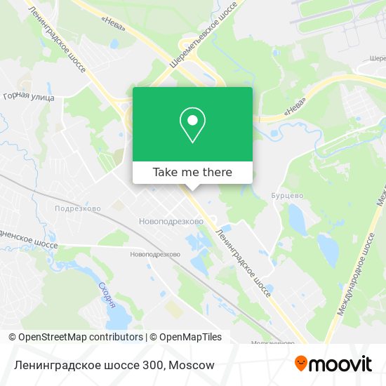 Ленинградское шоссе 300 map