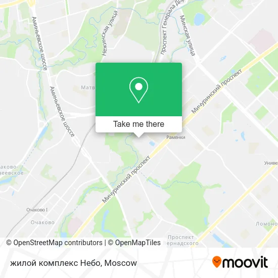 жилой комплекс Небо map