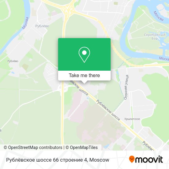 Рублёвское шоссе 66 строение 4 map