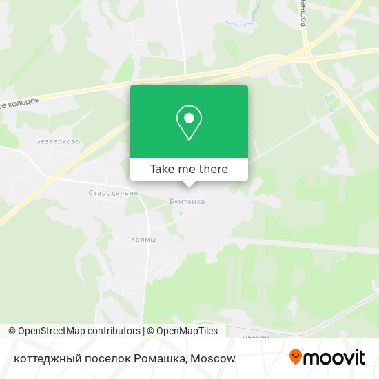 коттеджный поселок Ромашка map