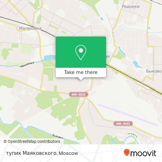 тупик Маяковского map