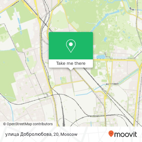 улица Добролюбова, 20 map