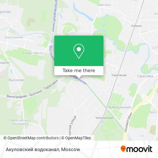 Акуловский водоканал map