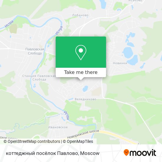коттеджный посёлок Павлово map
