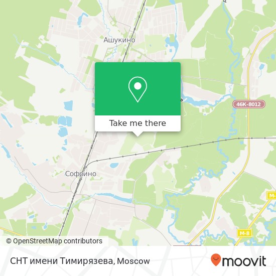 СНТ имени Тимирязева map