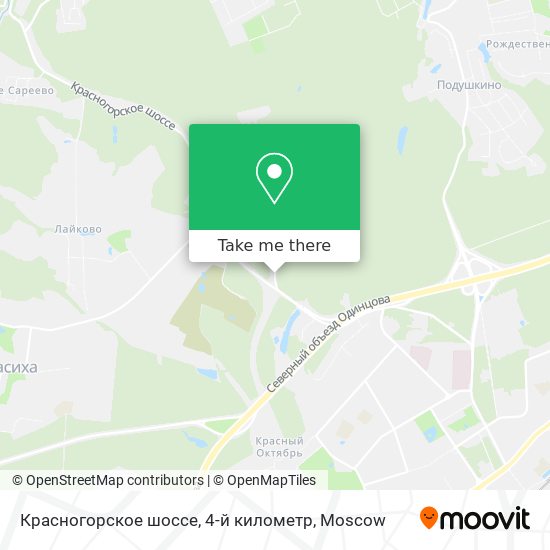Красногорское шоссе, 4-й километр map