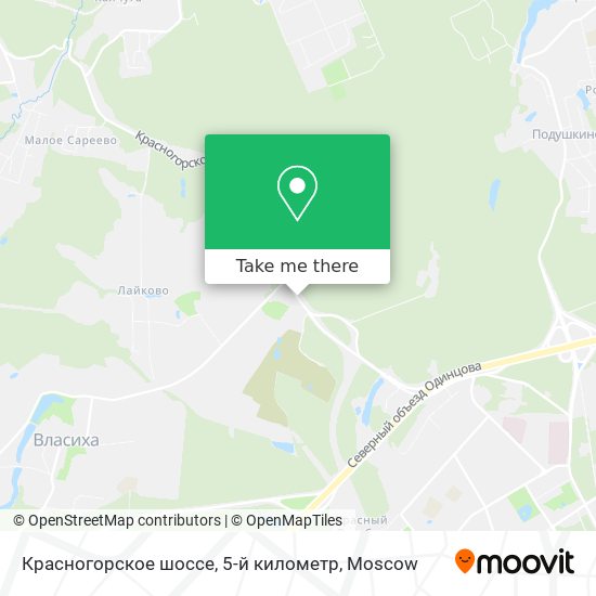 Красногорское шоссе, 5-й километр map