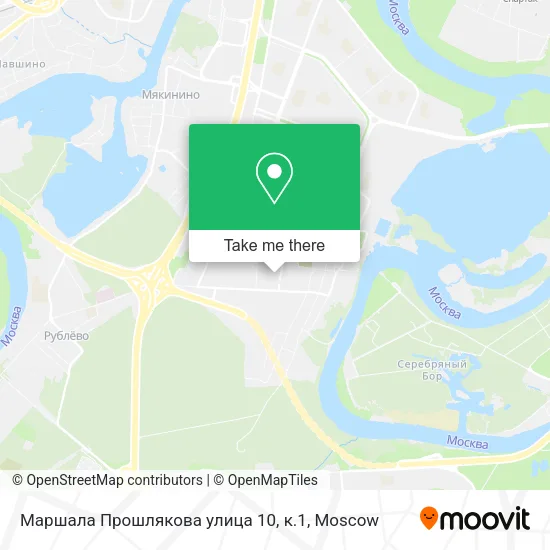 Маршала Прошлякова улица 10, к.1 map