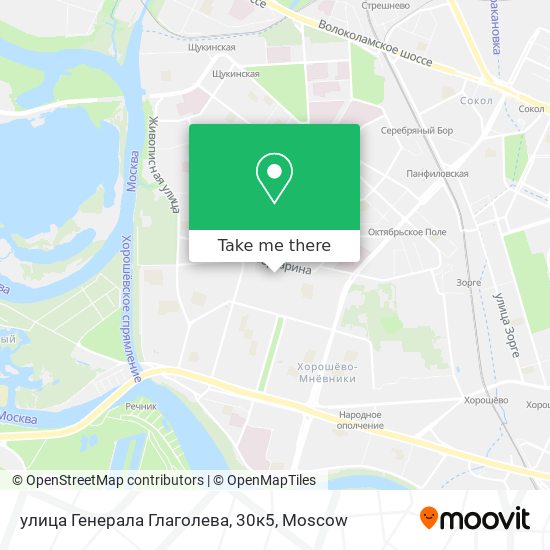 улица Генерала Глаголева, 30к5 map