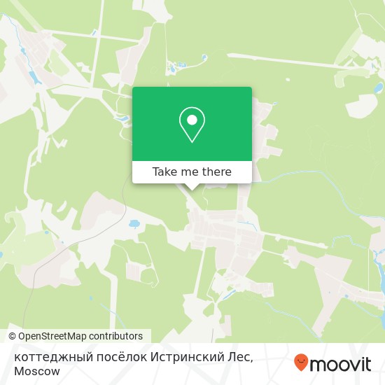 коттеджный посёлок Истринский Лес map