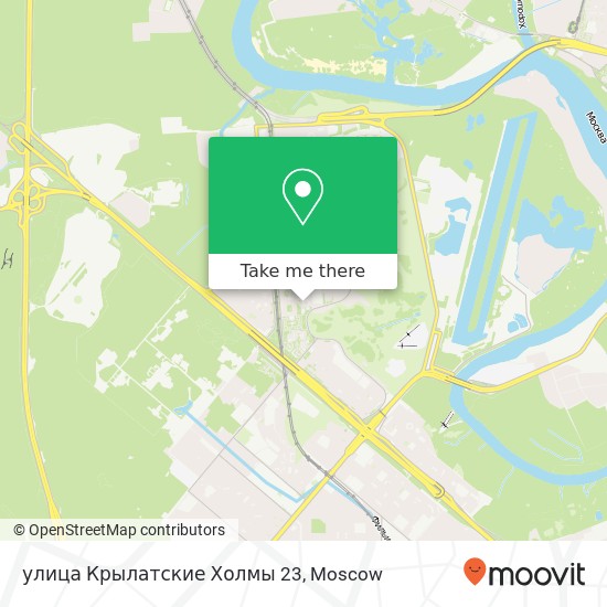 улица Крылатские Холмы 23 map