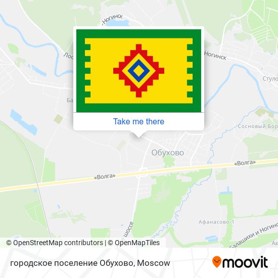 городское поселение Обухово map