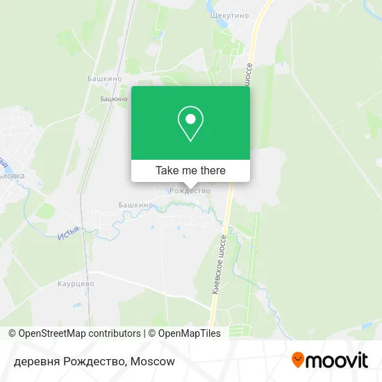 деревня Рождество map