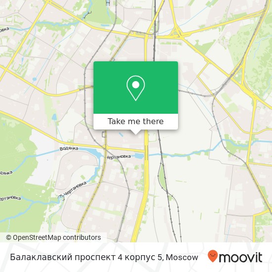 Балаклавский проспект 4 корпус 5 map