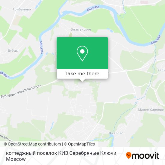 коттеджный поселок КИЗ Серебряные Ключи map