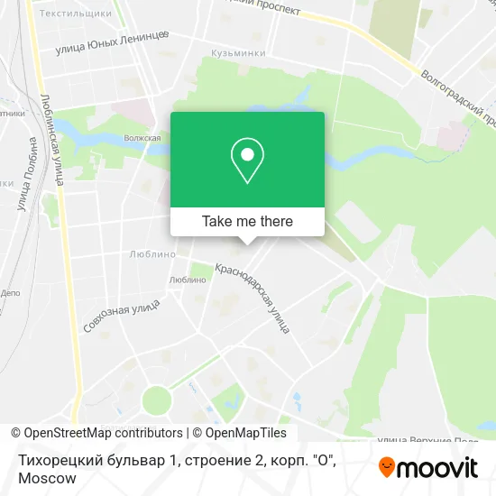 Тихорецкий бульвар 1, строение 2, корп. "О" map