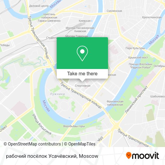 рабочий посёлок Усачёвский map